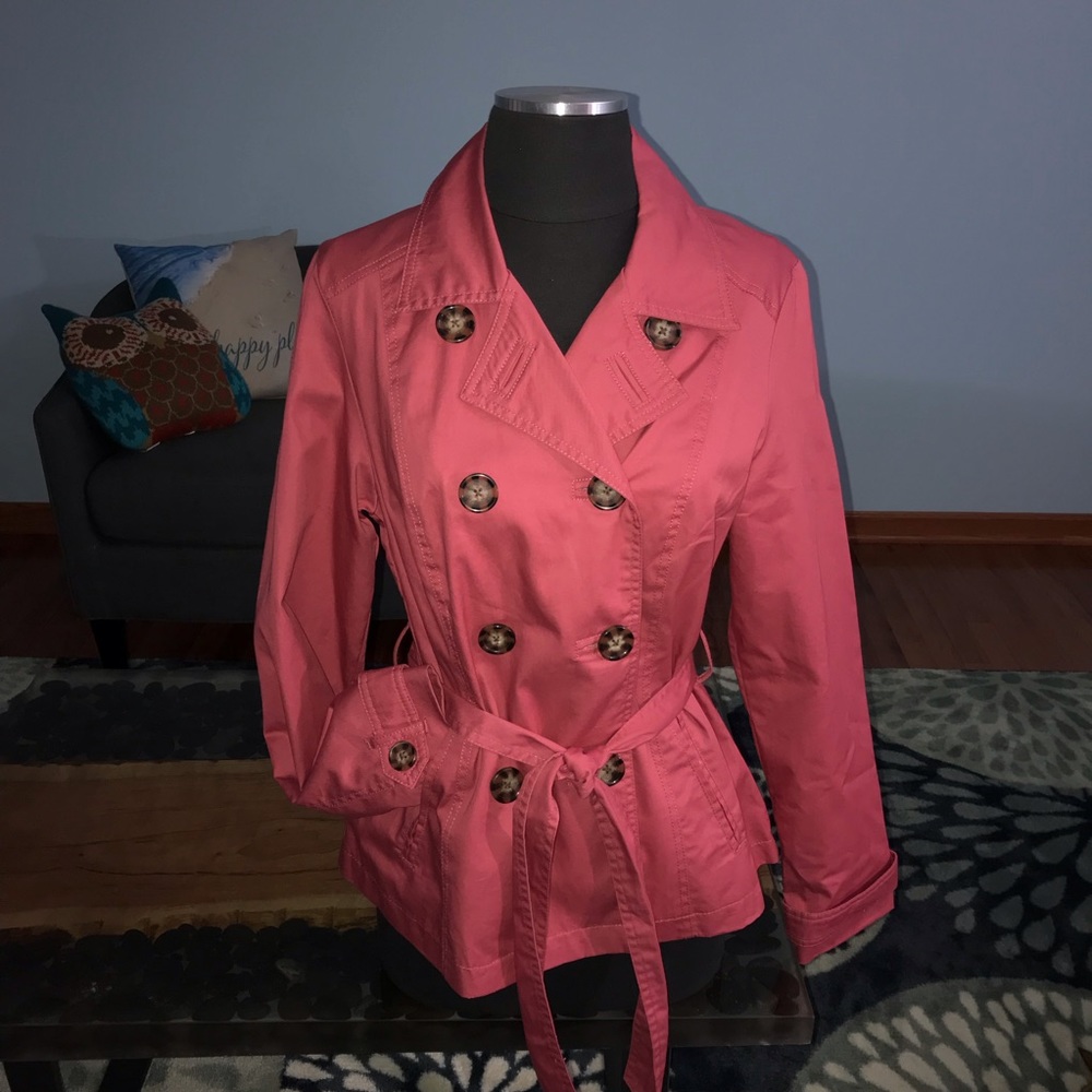 NWOT Merona Trench Coat, Water Resistant